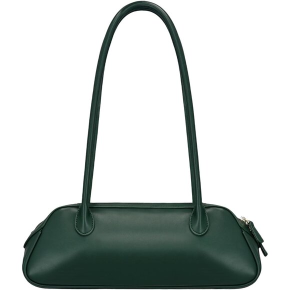 Handbags - Women's Dark Green Shoulder Bag PU Leather Trendy Y2K Fashion Purses for Travel